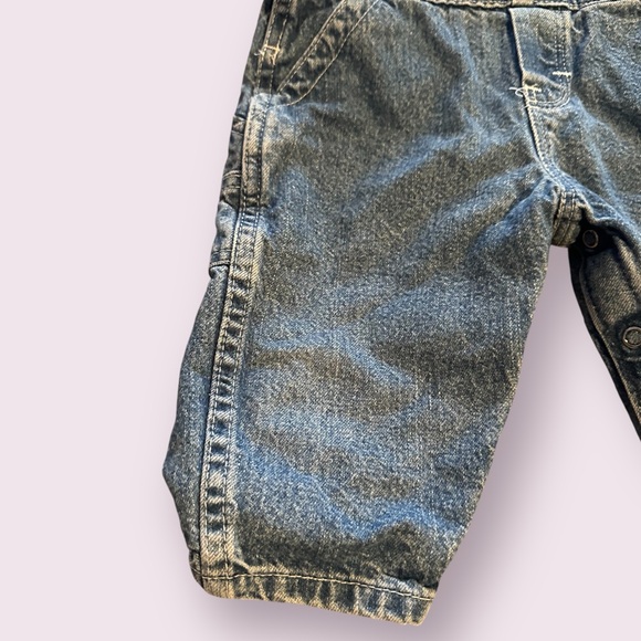 Baby OshKosh The Genuine Article 12 Month Medium Wash Denim Overalls - Picture 2 of 11